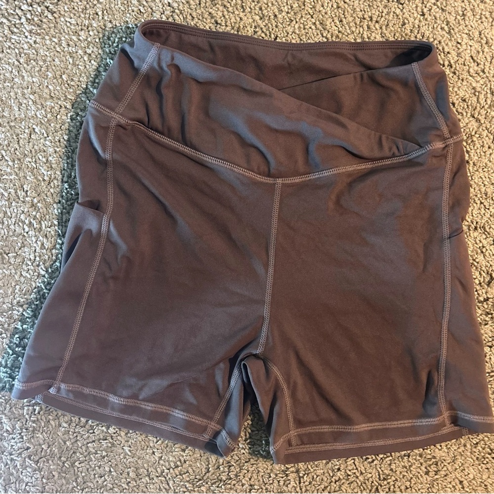 Women's Chocolate Brown Bike Shorts